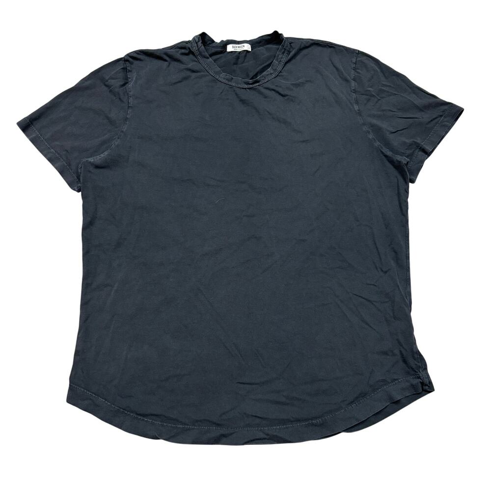 Buck Mason Slub Curved Hem Tee Shirt Men's Large Minimalist